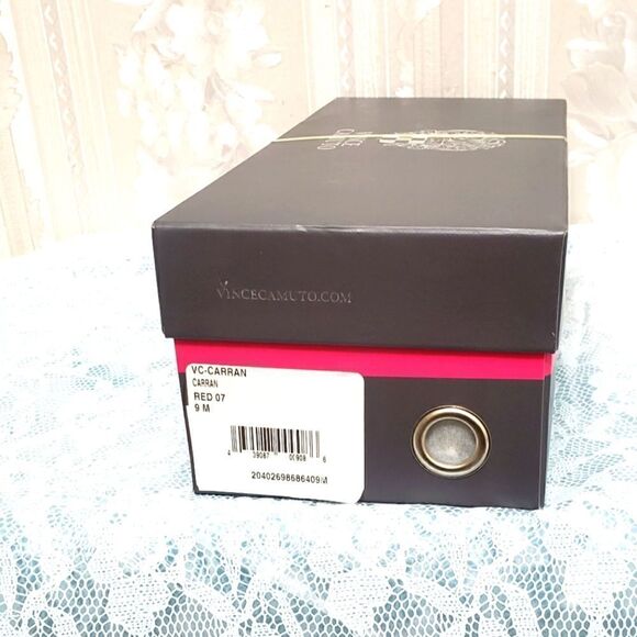 Vince Camuto Carran Espadrilles Sandals Slides NIB Red Size 9M - Picture 7 of 10